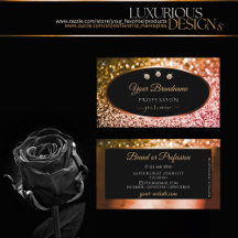 ノーブルオレンジピンクグラデーショングリッターブラック&ダイヤモンド