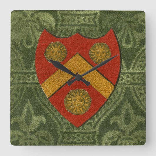 ノーブルクレストV スクエア壁時計 (正面)