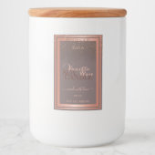 ノーブルグレー製品パッケージングラベルバラ金ゴールド フードラベル (正面)