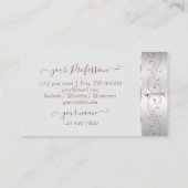 ノーブルシルバーバラ華美スパークルダイヤモンド追加ロゴ 名刺 (裏面)