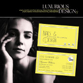 ノーブルダイヤモンド&ロゴ付きイエローフレームとシルバーフレーム 名刺