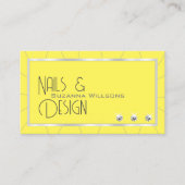 ノーブルダイヤモンド&ロゴ付きイエローフレームとシルバーフレーム 名刺 (正面)