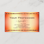 ノーブルバラ金ゴールドエフェクトシメリーグリッタースターズシック 名刺 (裏面)