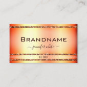 ノーブルバラ金ゴールドエフェクトシメリーグリッタースターズシック 名刺 (正面)