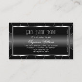 ノーブルブラックとホワイトダイヤモンドプロフェッショナル 名刺 (裏面)