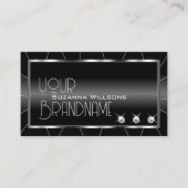 ノーブルブラックとホワイトダイヤモンドプロフェッショナル 名刺 (正面)