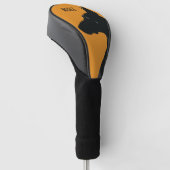 ノーブルブラックドーバーマン ゴルフヘッドカバー (アングル)