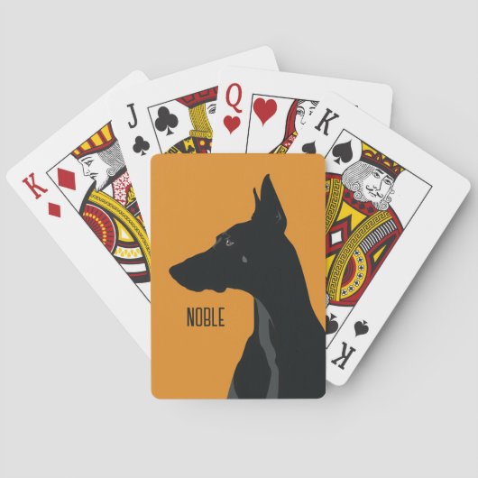 ノーブルブラックドーバーマン トランプ (裏面)