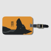 ノーブルブラックドーバーマン ラゲッジタグ (正面横)