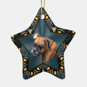 ノーブルボクサードッグスターオーナメント セラミックオーナメント (左)