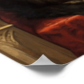 ノーブルメーンクーンキャット玉座アートプリント ポスター (角)