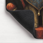 ノーブルメーンクーンキャット玉座アートプリント マウスパッド (コーナー)