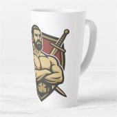 ノーブルライオンシールドマグ カフェラテマグ (右アングル)