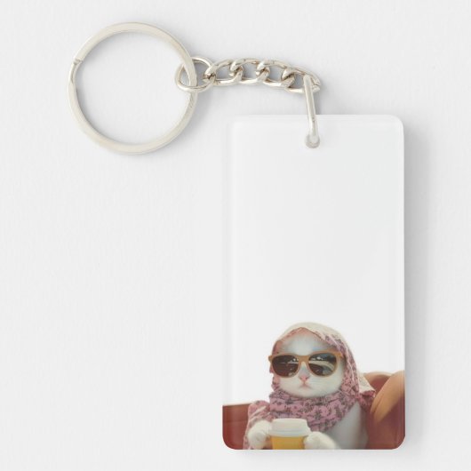 ノーブル猫キーチェーン キーホルダー (正面)