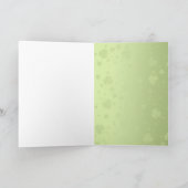 ノーブル聖パトリックの日のシャムロック – グリーティングカード (内部)