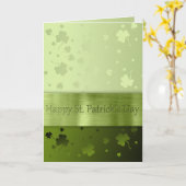 ノーブル聖パトリックの日のシャムロック – グリーティングカード (黄色い花)