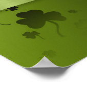 ノーブル聖パトリックの日シャムロック – ポスタープリント ポスター (角)