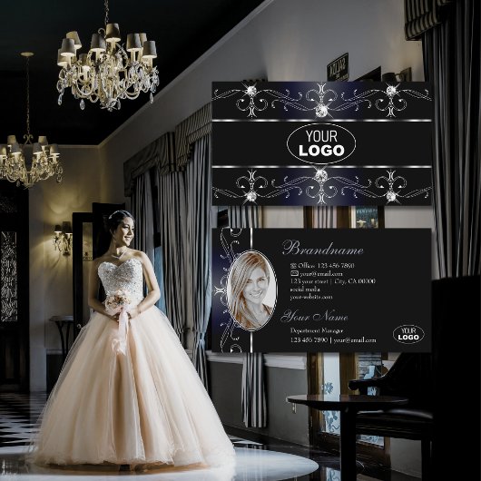 ノーブル華美ブ縁どログFoto 名刺