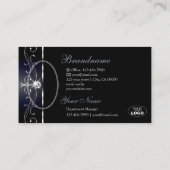 ノーブル華美ブ縁どログFoto 名刺 (裏面)