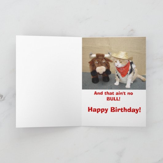 ノーブル誕生日 カード (内部)