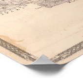 ノーブル郡の地図 ポスター (角)