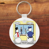 ノーブル雪だるまバニー容疑者ギフト&ティー キーホルダー (正面)