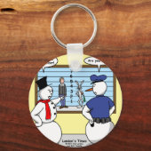 ノーブル雪だるまバニー容疑者ギフト&ティー キーホルダー (正面)