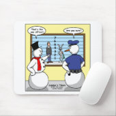 ノーブル雪だるまバニー容疑者ギフト&ティー マウスパッド (マウス)