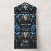 ノーブル・スチームパンクハート オールインワン招待状 (内側)