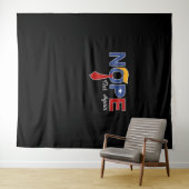 ノープソーンズタおもしろいートルプウィッグ赤 タペストリー (インサイチュ(横))