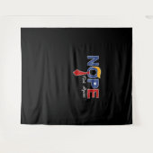 ノープソーンズタおもしろいートルプウィッグ赤 タペストリー (正面(横))