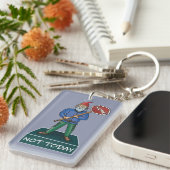 ノープトゥデイ不機嫌な格言キーチェーン キーホルダー (正面右)