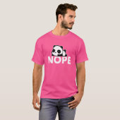 ノープノントゥデイ怠惰パンダ Tシャツ (正面フル)