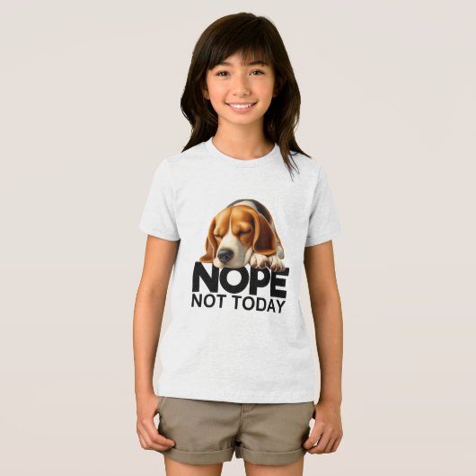 ノープノントゥデイBeagle トライブレンドＴシャツ (正面全面)