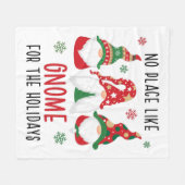 ノープレイスのような格言の休日クリスマスプン フリースブランケット (正面(横))