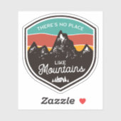 ノープレイスライクマウンテンズキャンピング |ダイカットのシール シール (シート)