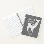 ノープロブラマカパーソナライズされたウトラマグレー ノートブック (内部)