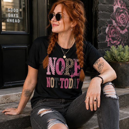 ノープ、今日はダメ トライブレンドTシャツ