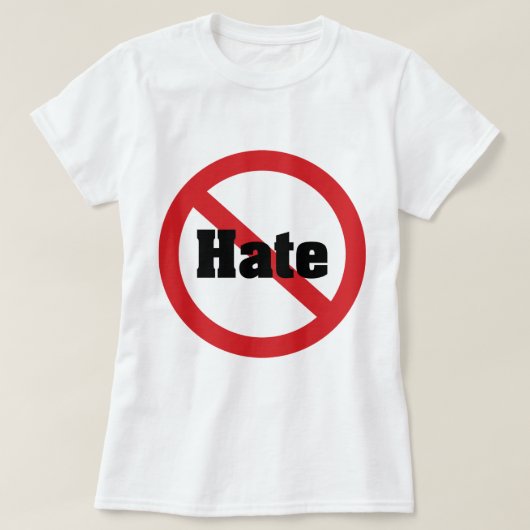 ノーヘイト Tシャツ (デザイン正面)