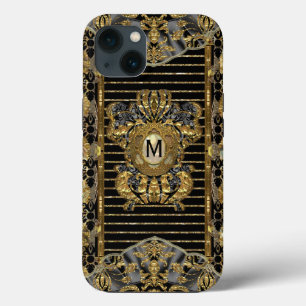 ノーベリーマルゴカッコいいストライプのエレガント iPhone 13ケース