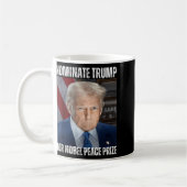 ノーベル平和賞のトランプ候補の指名 コーヒーマグカップ (左)