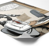 ノーベル賞人工知能人工漫画 ポスター (角)