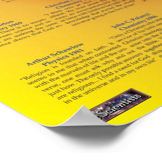 ノーベル賞受賞者の引用文 ポスター (角)