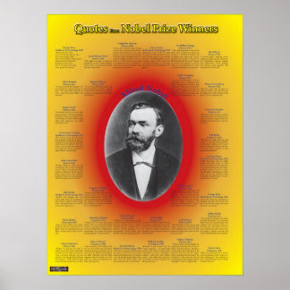 ノーベル賞受賞者の引用文 ポスター