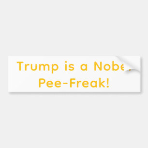 ノーベル賞級のおもらしトランプ ハンカマー アートジャンクハウス ヤムバム バンパーステッカー