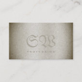 ノーベル銀スネークパターン明るい着色モノグラム 名刺 (正面)