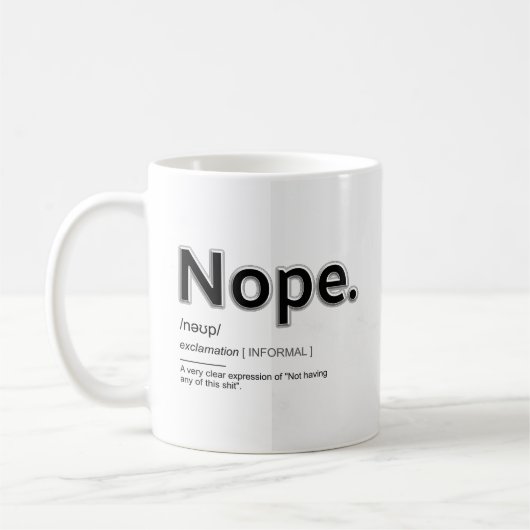 ノーペおもしろいコーヒーマグ コーヒーマグカップ (左)