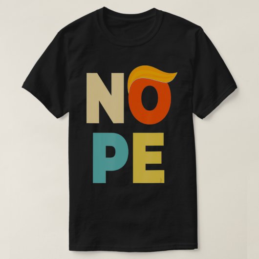 ノーペはっきりしたヴィンテージスタイルおもしろいアンチ Tシャツ (デザイン正面)