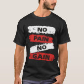 ノーペイン・ノーゲイン メンズ エクササイズ Tシャツ (正面)