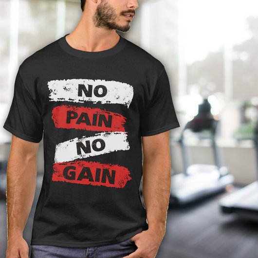 ノーペイン・ノーゲイン メンズ エクササイズ Tシャツ